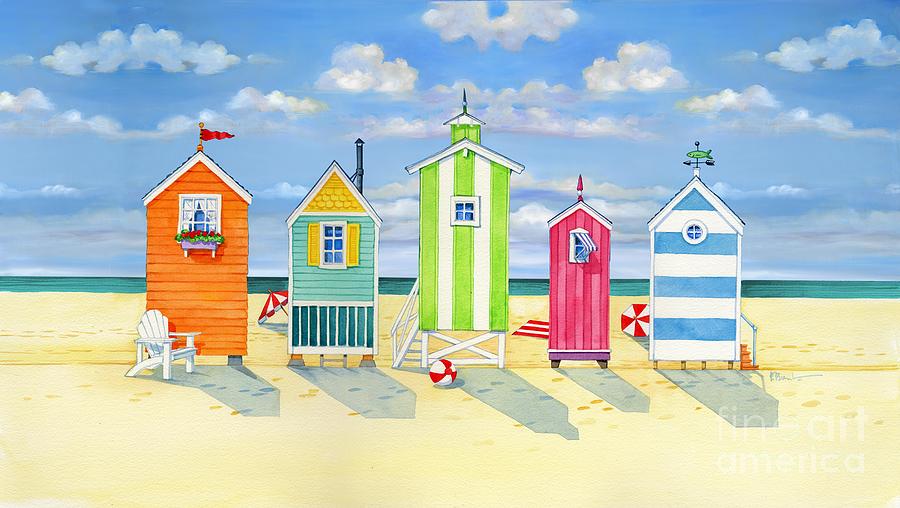 Brighton Beach Huts by Paul Brent