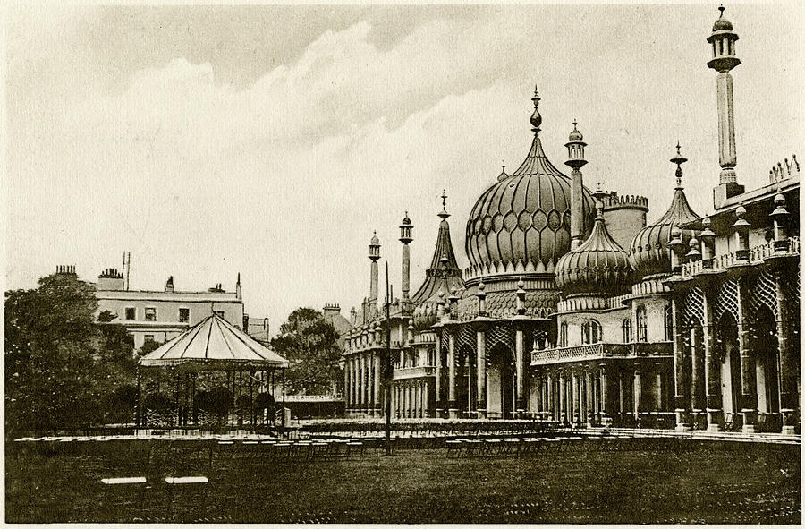 Brighton Pavilion And Bandstand Photograph by Mary Evans Picture ...