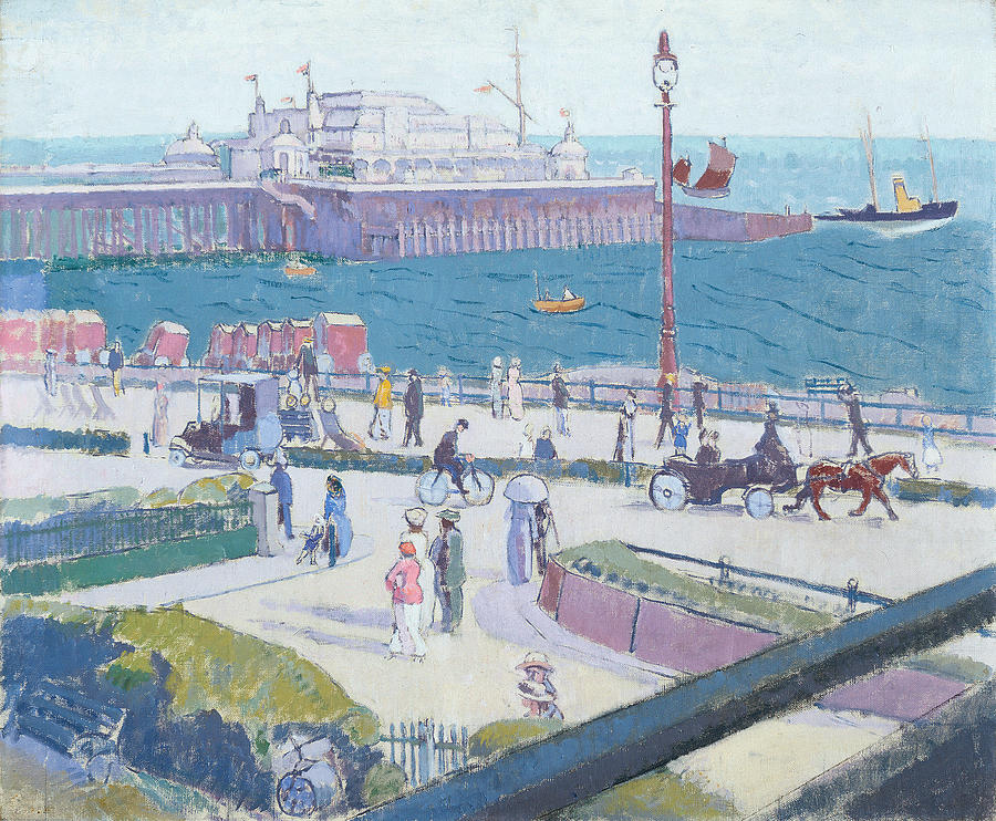 Brighton Pier, 1913 Painting by Spencer Frederick Gore
