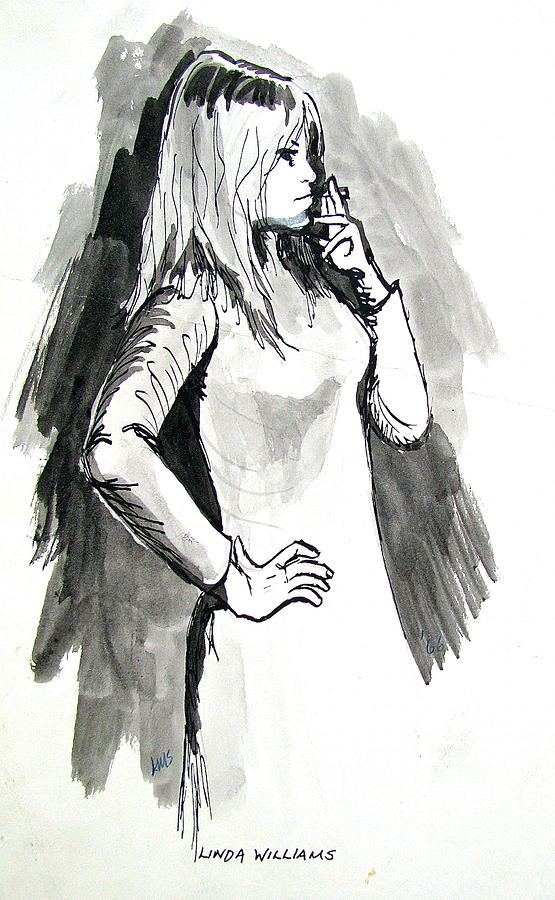 Brigitte Bardot Drawing by Linda Williams