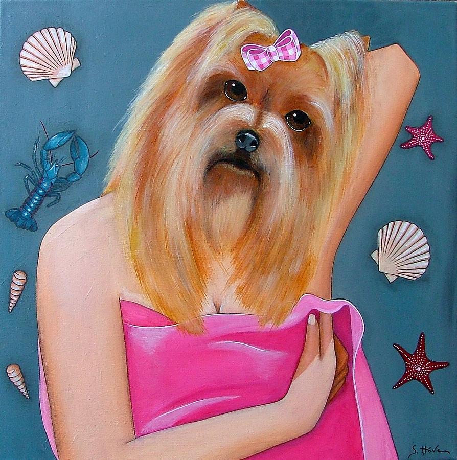 Dog Painting - Brigitte by Sophie Hove