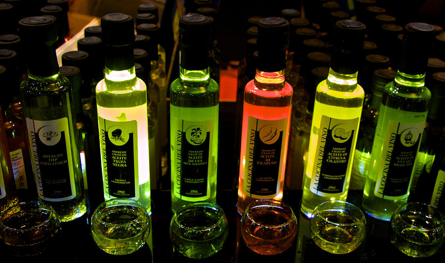 Brilliant Bottles of Gourmet Olive Oils Photograph by Venetia Featherstone-Witty