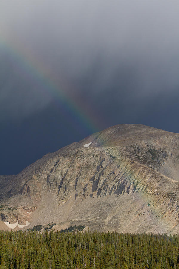 Brilliant Mountain Rainbow Photograph by Tony Hake