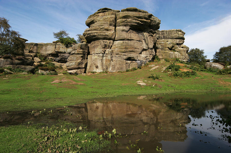 Brimham Rocks Reflection Photograph by John Topman