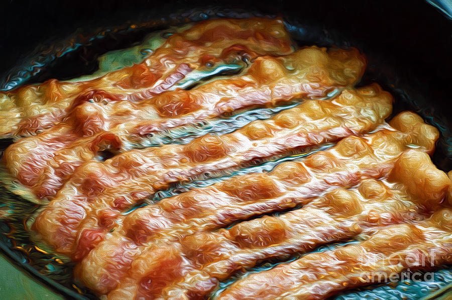 Bring Home The Bacon Fry It Up In A Pan Photograph by Andee Design