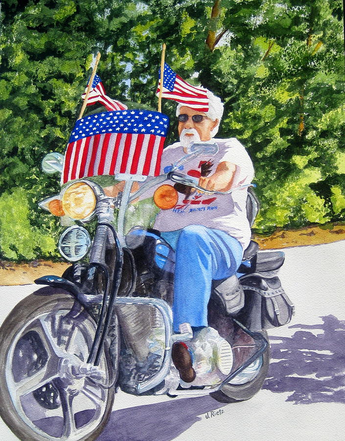 Independence Day Painting - Bring on the Parade by Julia RIETZ