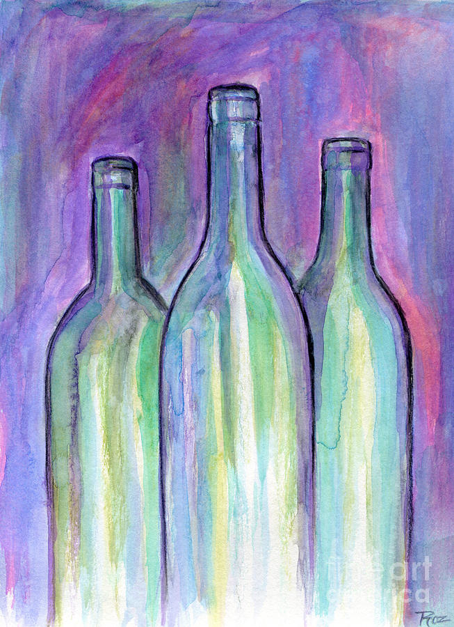Bring The Wine Painting by Classic Visions Gallery