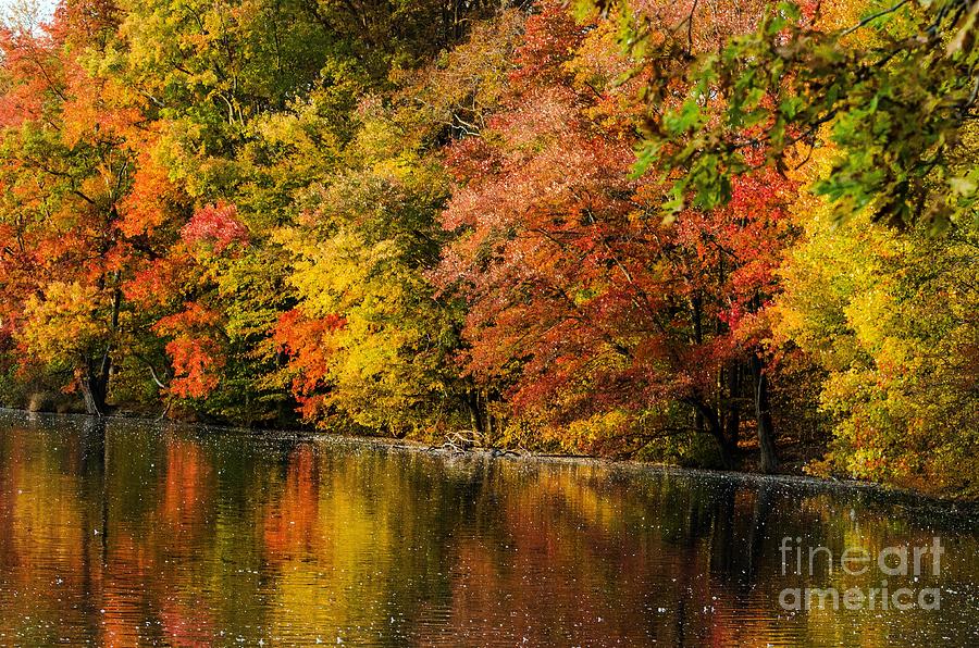 Fall Photograph - Brinton Lake 2 by Judy Wolinsky