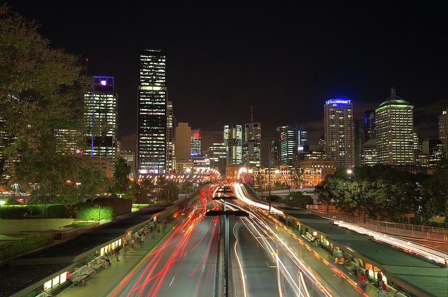 Brisbane City Photograph by Naphakm