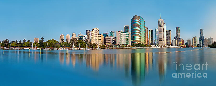 Architecture Photograph - Brisbane City Reflections by Az Jackson