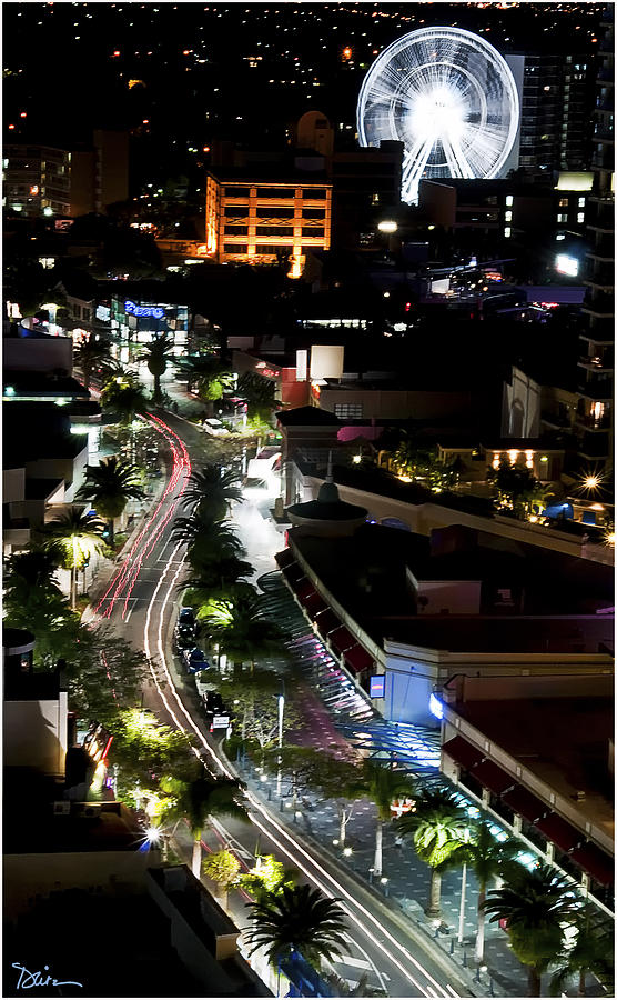 Brisbane Night Scene Photograph by Peggy Dietz