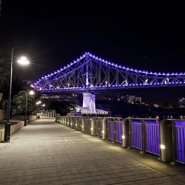 Rivercity Photograph - Brisbane River Walk And Story Bridge. I by David Bostock Photography