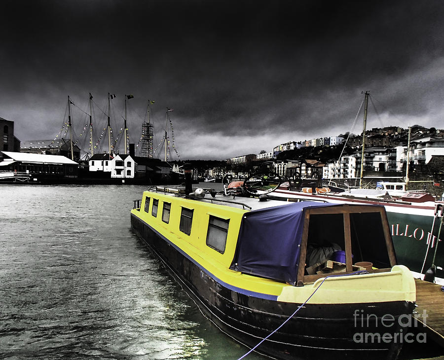 Boat Photograph - Bristol harbor by Michael Canning