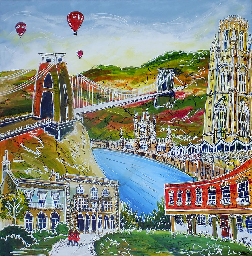 Bristol Waters Painting by Laura Hol Art