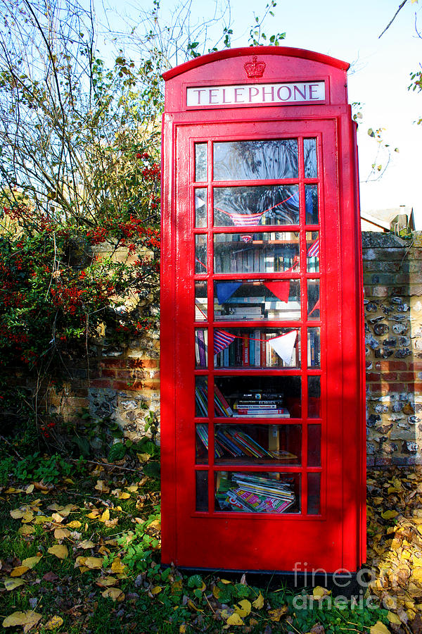 Britains Telephone Box Library Photograph by Terri Waters
