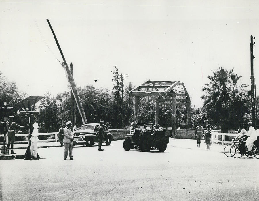 British Army Authorities Blockade Roads In Ismalia… Photograph by Retro
