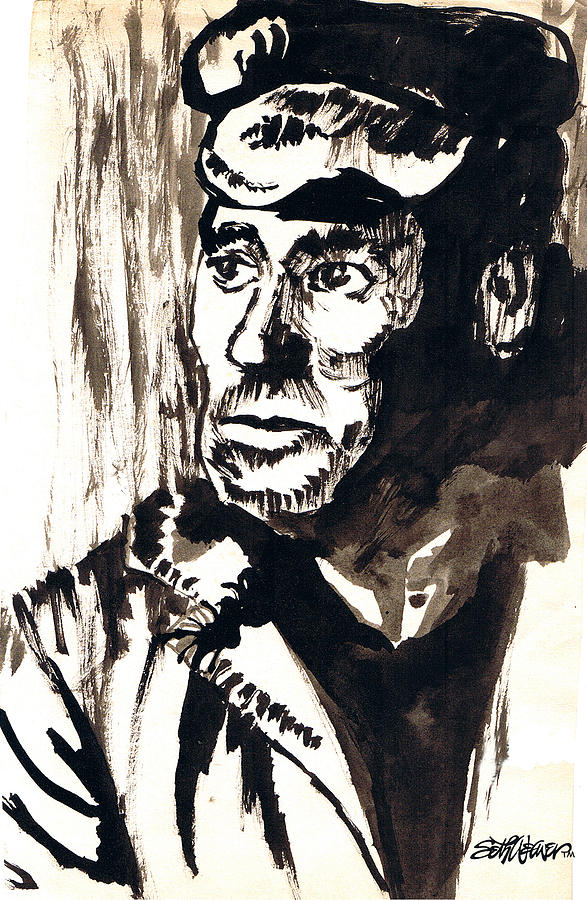 British Coal Miner Drawing by Seth Weaver British Coal Miner Drawing by Seth Weaver