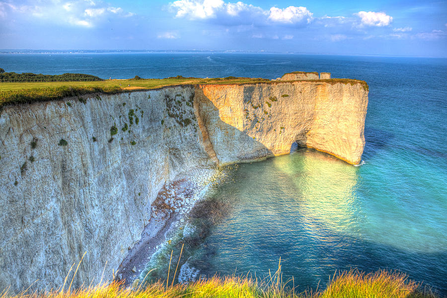 British Coast Chalk Cliffs Old Harry Rocks Dorset England Uk Like A ...