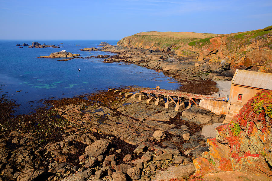 British coast in autumn in Cornwall South West England UK Photograph by ...