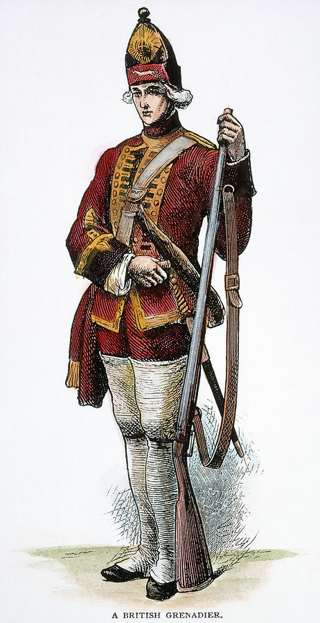 Portrait Photograph - BRITISH GRENADIER, 18th C by Granger