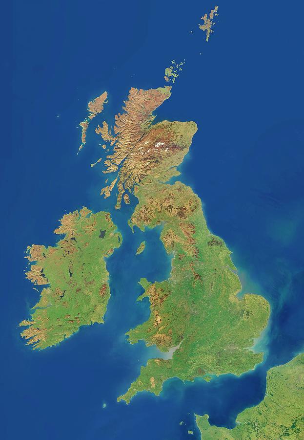 British Isles Photograph by Planetary Visions Ltd/dlr/science Photo ...