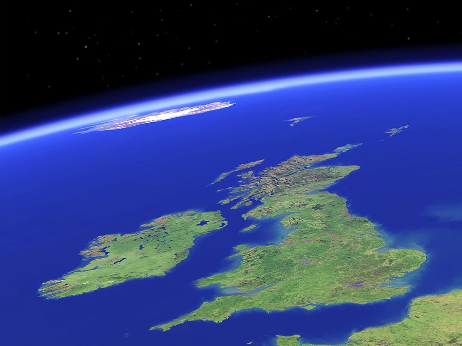 British Isles Satellite Image British Isles, Satellite Artwork Photograph By Science Photo Library | Fine  Art America