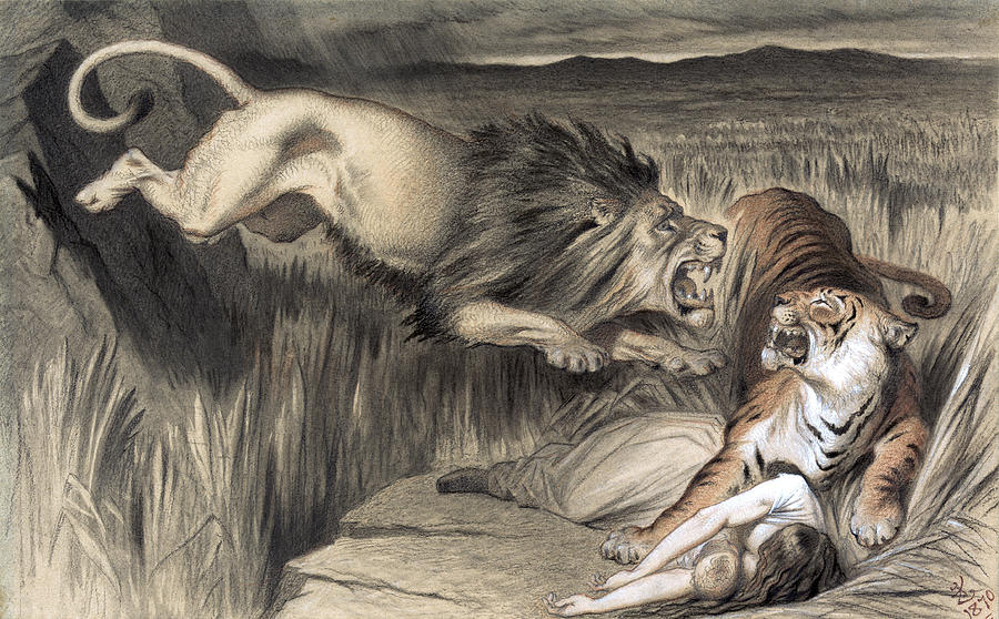 british-lion-attacks-indian-bengal-tiger-1870-daniel-hagerman.jpg
