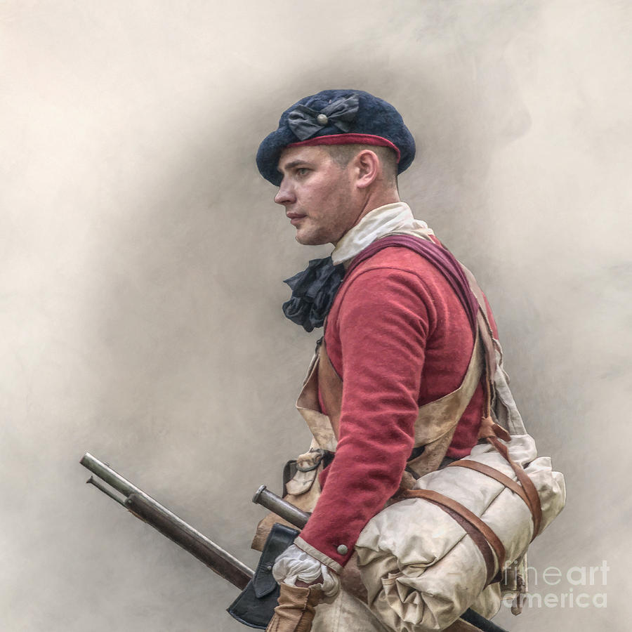 British Officer Bushy Run 1763 Digital Art by Randy Steele