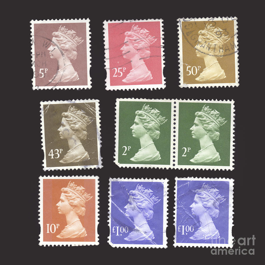 British stamps  Photograph by Ilan Rosen