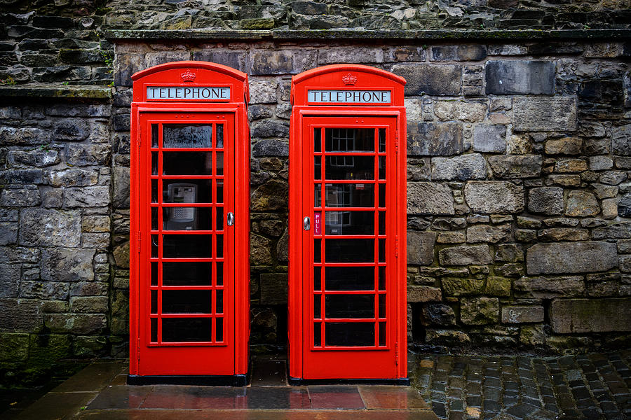 British telephone boxes Photograph by Dutourdumonde Photography