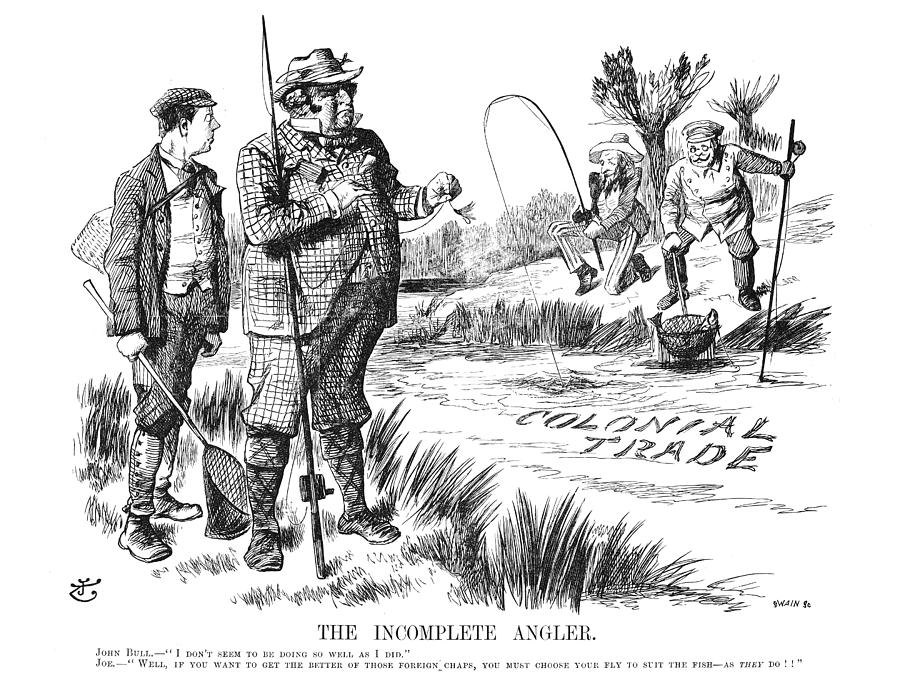 British Trade Cartoon, 1897 Painting by Granger