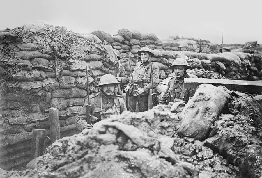 British Trench Photograph by Library Of Congress