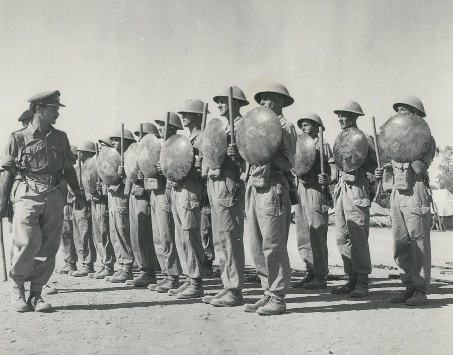 British Troops In Cyprus Issued With Batons And Shields - Replacing Their Rifles As Anti-riot Waepons. Photograph by Retro Images Archive