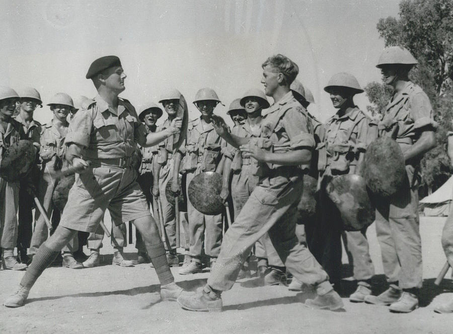 British Troops In Cyprus Issued With Batons And Shields - Photograph by ...