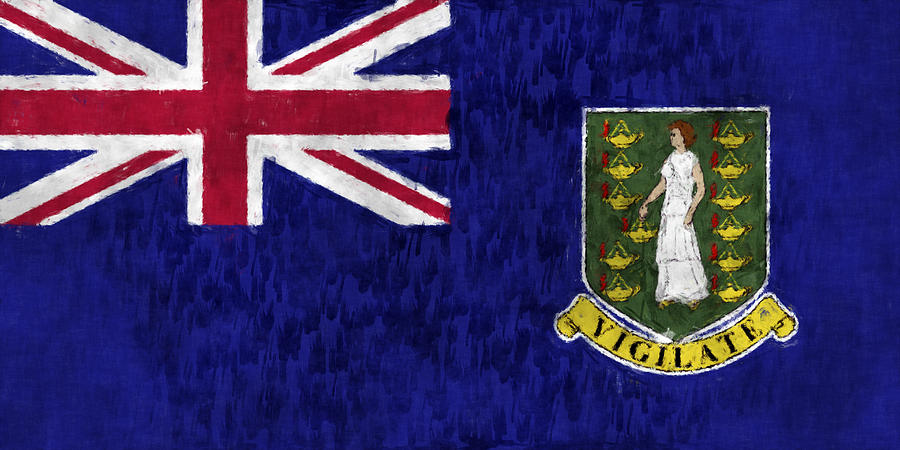 Flag Digital Art - British Virgin Islands Flag by World Art Prints And Designs