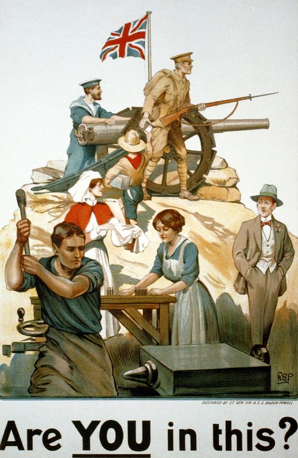 British World War I Poster 1917 Drawing by Robert Baden Powell