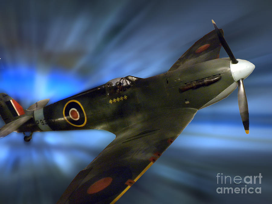 Transportation Photograph - British WW II Fighter Plane by Thomas Woolworth