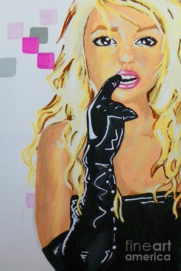 Britney Painting by Marisela Mungia