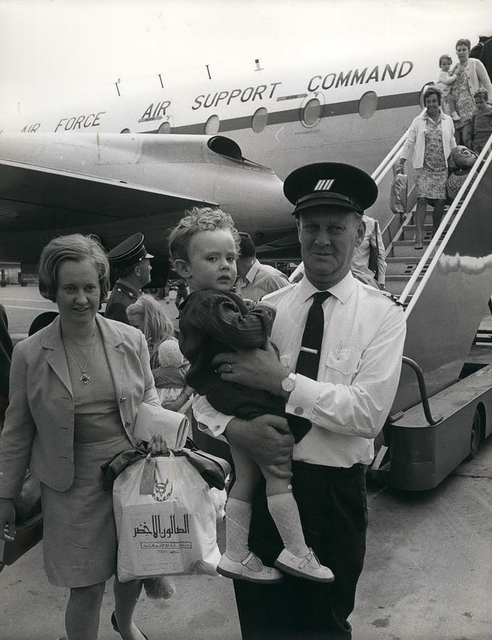 Britons Flown Home From Jordan’s Tense Capital Photograph by Retro Images Archive