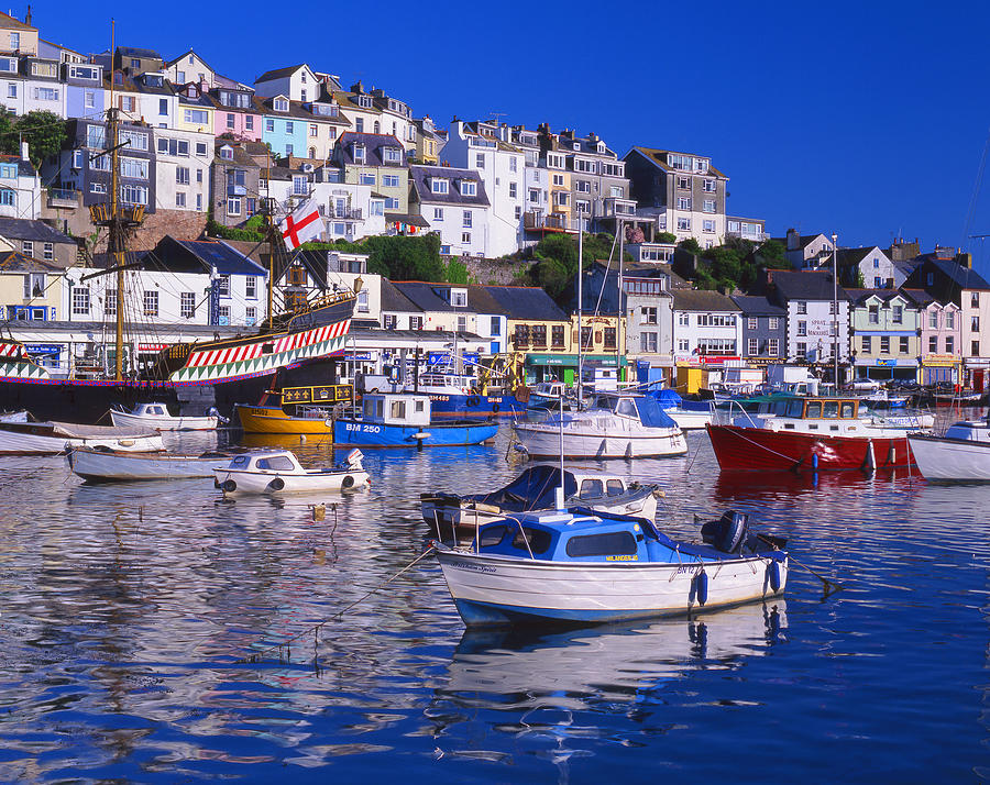 Brixham Harbor Photograph by Darren Galpin - Fine Art America