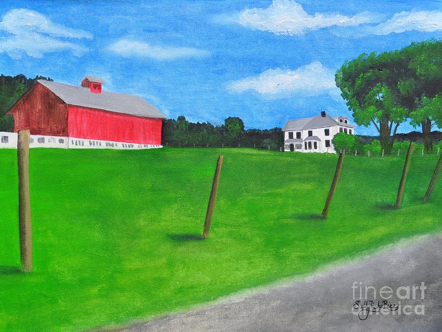 Broadlawn Farm Painting by Sally Tiska Rice