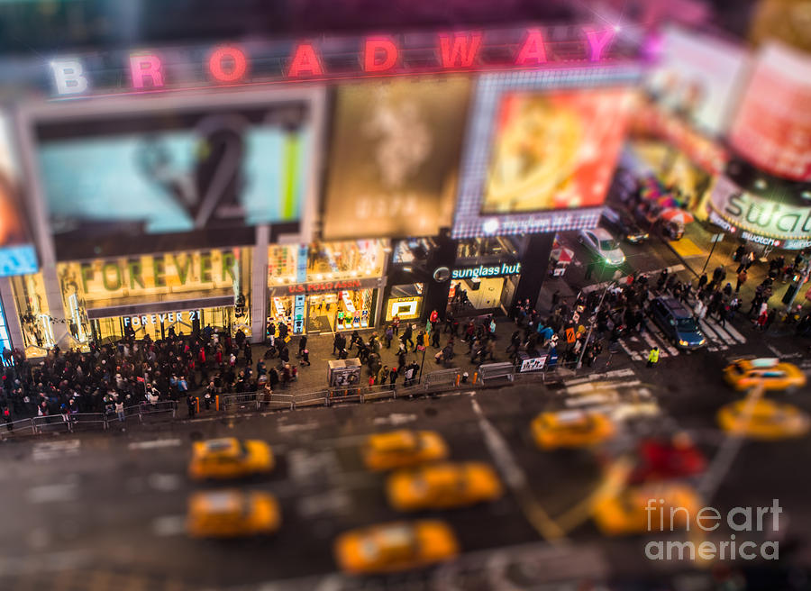 Broadway Photograph - Broadway and 45th Street by Jerry Fornarotto