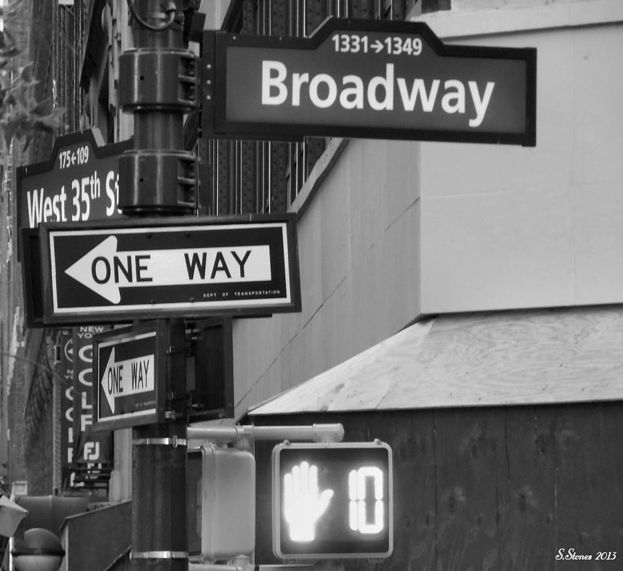Broadway and West 35th St Photograph by Steve Stones Broadway and West 35th St Photograph by Steve Stones