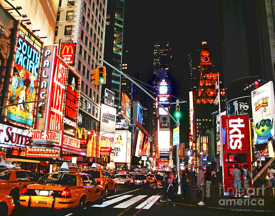 Broadway Brights Photograph by Larry Oskin