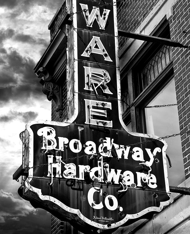 Broadway Hardware Neon Sign Photograph by Larry Butterworth Fine Art