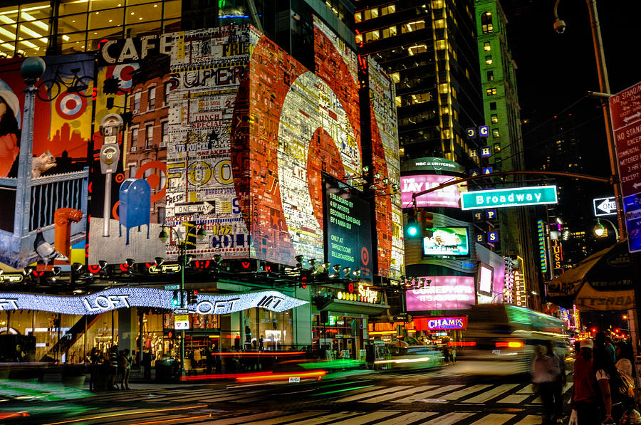 Broadway Lights Photograph by Alex Hiemstra