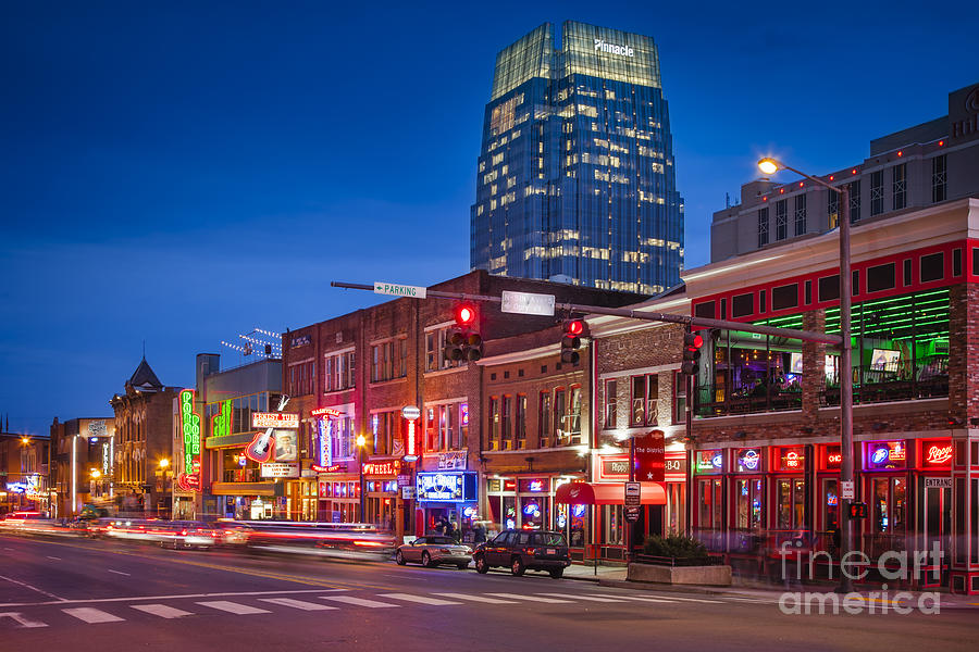 Broadway Street Nashville Photograph by Brian Jannsen