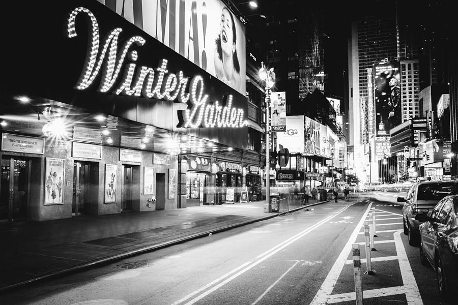 New York City Photograph - Broadway Theater - Night - New York City by Vivienne Gucwa