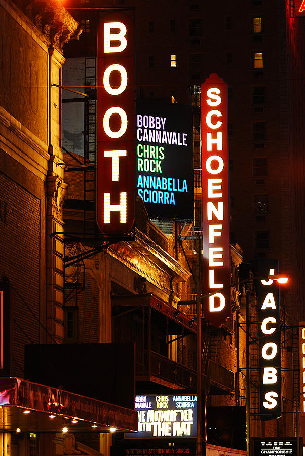 Broadway Theaters Photograph by James Kirkikis