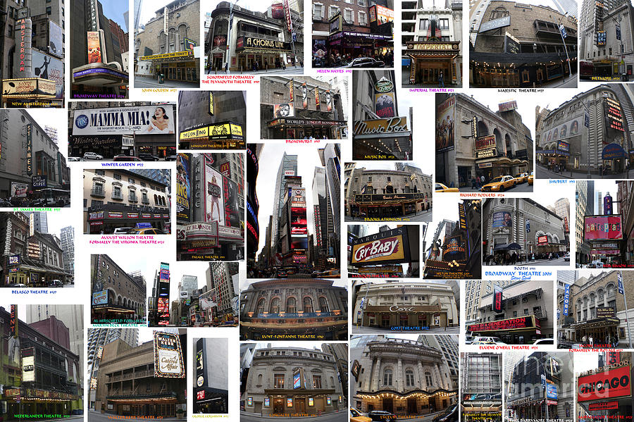 Broadway Theatre Collage Photograph by Steven Spak